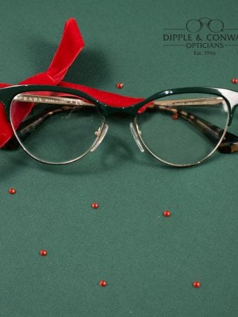 Glasses with red ribbon