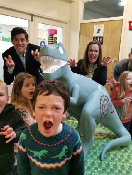 Pupils from Recreation Road School with Matthew Conway