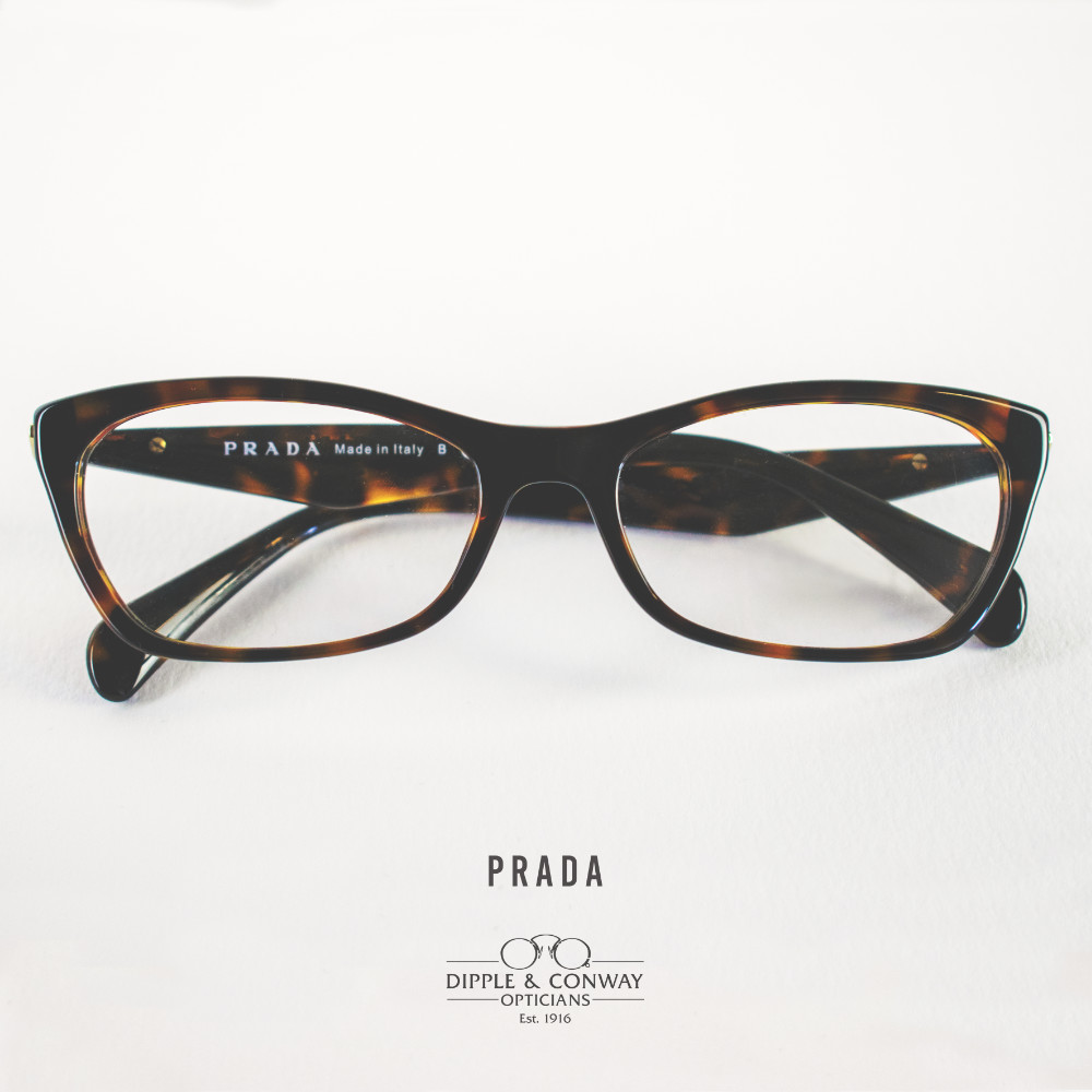 Tortoiseshell Prada glasses